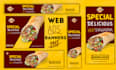 make a attractive web banner, header,ads,cover,slider