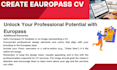 make europass resume CV
