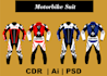 design motorbike suit gloves and jackets