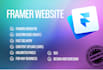 design or develop framer website, figma to framer, framer migration
