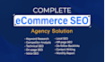 full ecommerce SEO agency solution, monthly package