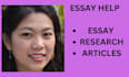 do urgent essay writing, article, summary and research