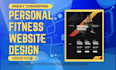 design personal fitness health workout yoga wellness trainer membership website