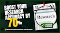 do medical research and surveys with data analytics