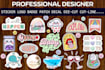 create awesome sticker, logo, patch, decal, cut line, and die cut