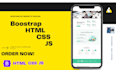 design landing page using boostrap, CSS, HTML, js