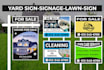design real estate yard sign lawn sign bandit sign signboard  signage