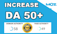 increase moz domain authority with high quality backlinks