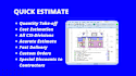do material takeoff, quantity takeoff, construction cost estimation
