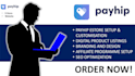 create and customize a payhip website and estore