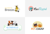 design cartoon dog animal logo