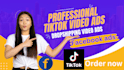 create professional dropshipping video ads, tiktok video ads, or facebook ads
