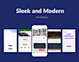 create clean sleek and modern ui designs