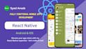 develop ios and android application using react native