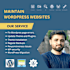 provide monthly wordpress website maintenance and support