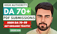 do PDF submissions manually on high pr slide sharing sites