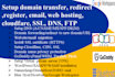 domain register, transfer, redirect, web hosting, email, cloudfare, SSL, dns ftp