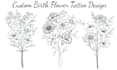 make a custom flower tattoo design