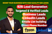do b2b linkedin research, real estate leads direct business contact phone number