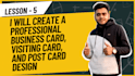 create a professional business card, visiting card design
