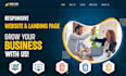 create modern responsive landing page using html, css, php