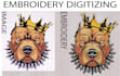 digitize image for embroidery logo digitize into dst design patch files