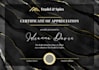 do certificate design, custom, diploma and award certificate