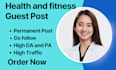 write and publish health guest post on pure health websites