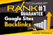 high authority da90 plus google sites backlinks rankling guarantee