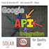 implement google solar api, air quality api and distance API