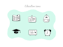 design custom vector hand drawn icon set