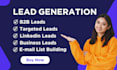 do b2b lead generation, targeted leads, and linkedin leads