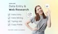 do fast and accurate data entry and web research