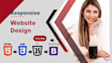 be your front end developer, website designer, html, css, bootstrap design