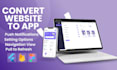 convert website to android app webview flutter app