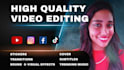 do professional video editing for your social media
