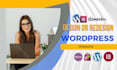 create your wordpress website