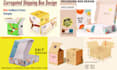 design packaging box, product box, mailer box, subscription box of 3d mockup