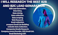 generate trageted b2b leads web browsing and data entering