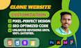 create copy, and clone website an HTML CSS and next js