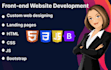 be your expert frontend web designer using HTML CSS js jquery bootstrap