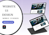 do website UI design, figma website design, website design