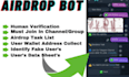create telegram airdrop bot and group help bot for airdrop