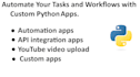 create small python apps to automate your tasks