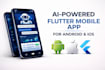build ai powered flutter mobile app for android and ios