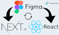 convert figma to react js, next js responsive website with tailwind css