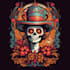 design unique and creative mexican dead day,skull logo