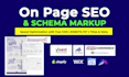 do wordpress on page SEO, schema markup, and robots txt