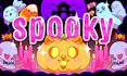 create a cute halloween illustration