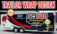 do professional van wrap design, trailer wrap design, car wrap